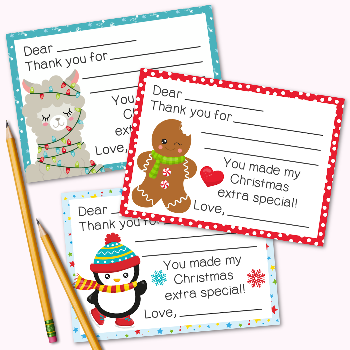fill-in-the-blank christmas thank you cards free printable